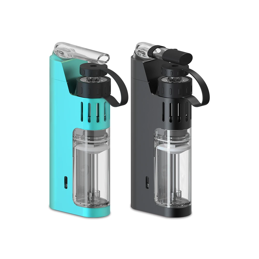 Crazy selling curved glass mouthpiece haptic feedback concentrate vaporizer for oil and wax