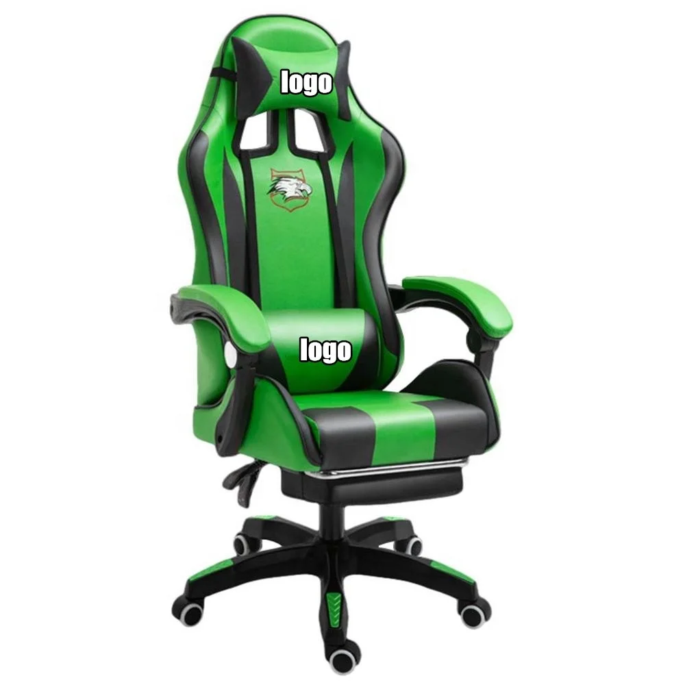 Wholesale CHAHO Modern High Quality PU leather Racing Gaming Chair Indonesia Cambodia red black gaming chair with footrest
