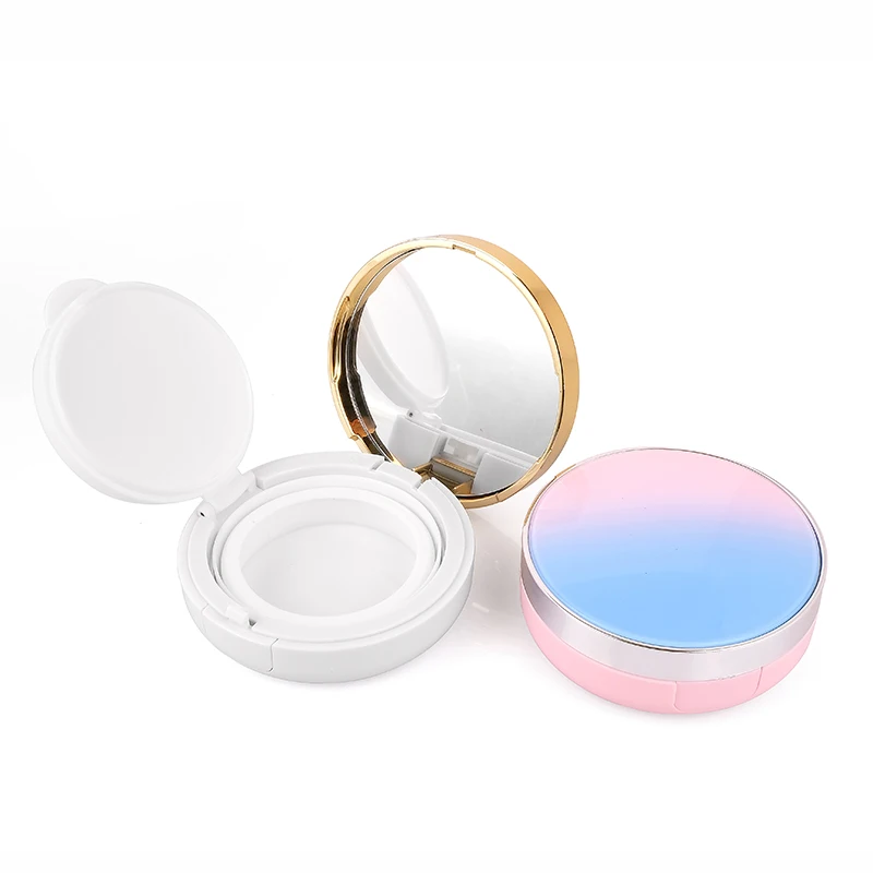 15g Customized black white goiden Luxury Round Air bb cushion case foundation bb cushion packaging shell cushion
