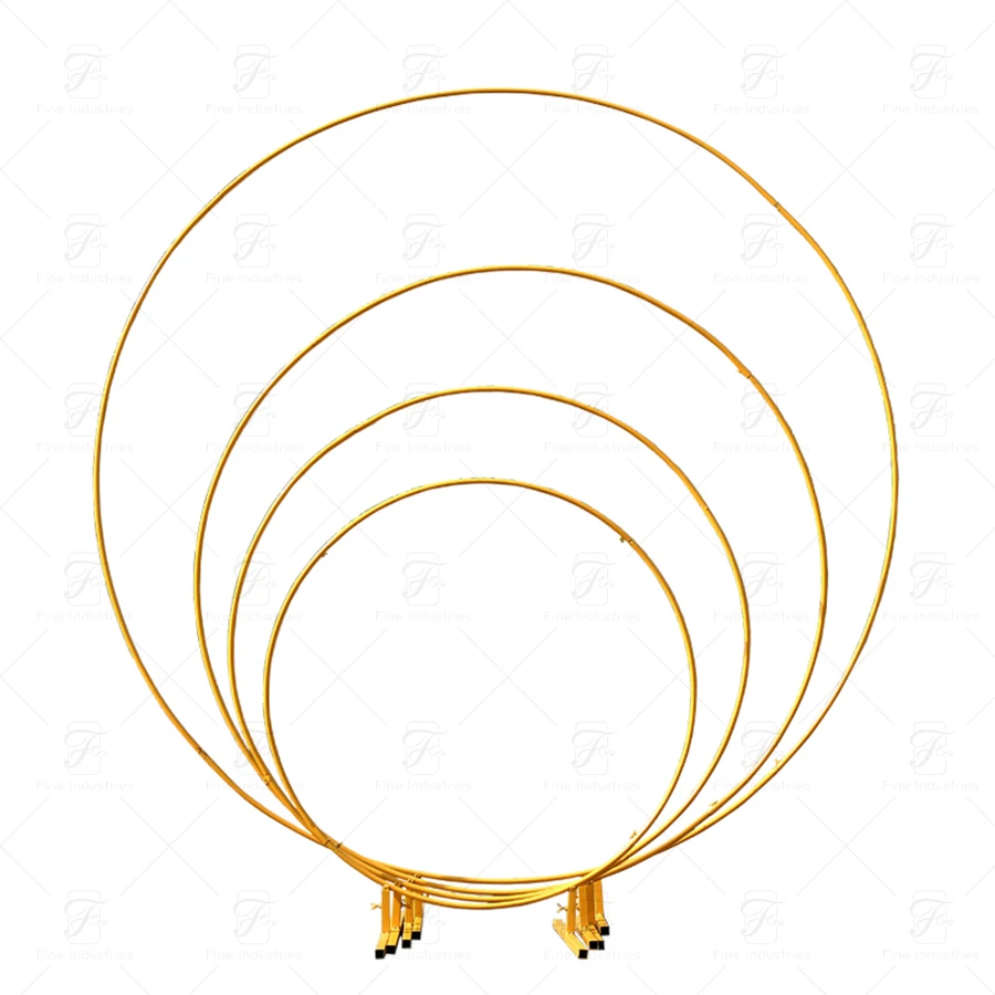 High Quality Metal Circle Flower Balloon Arch Stand  Wrought iron Round Backdrop Stand for Wedding birthday deco stand