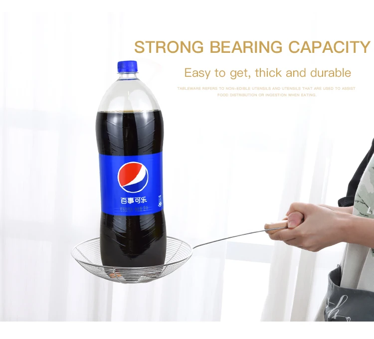 Hot sale noodle  strainer  wire skimmer strainer with wooden handle stainless steel strainer