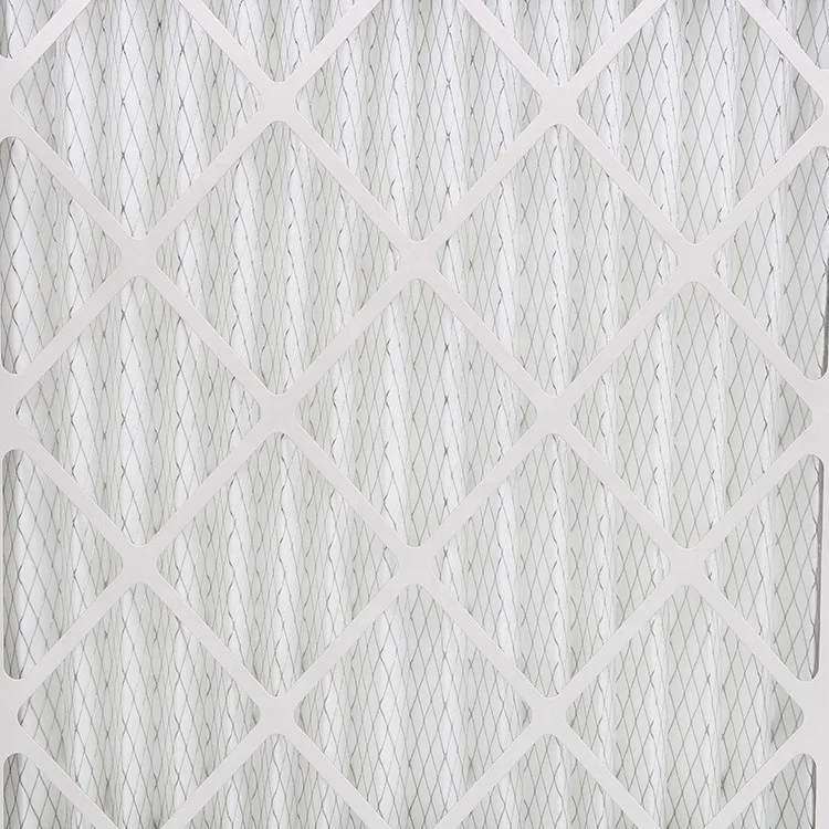 OEM Customized Merv Filter Panel Folded Panel Pleat Air Filter For HVAC System