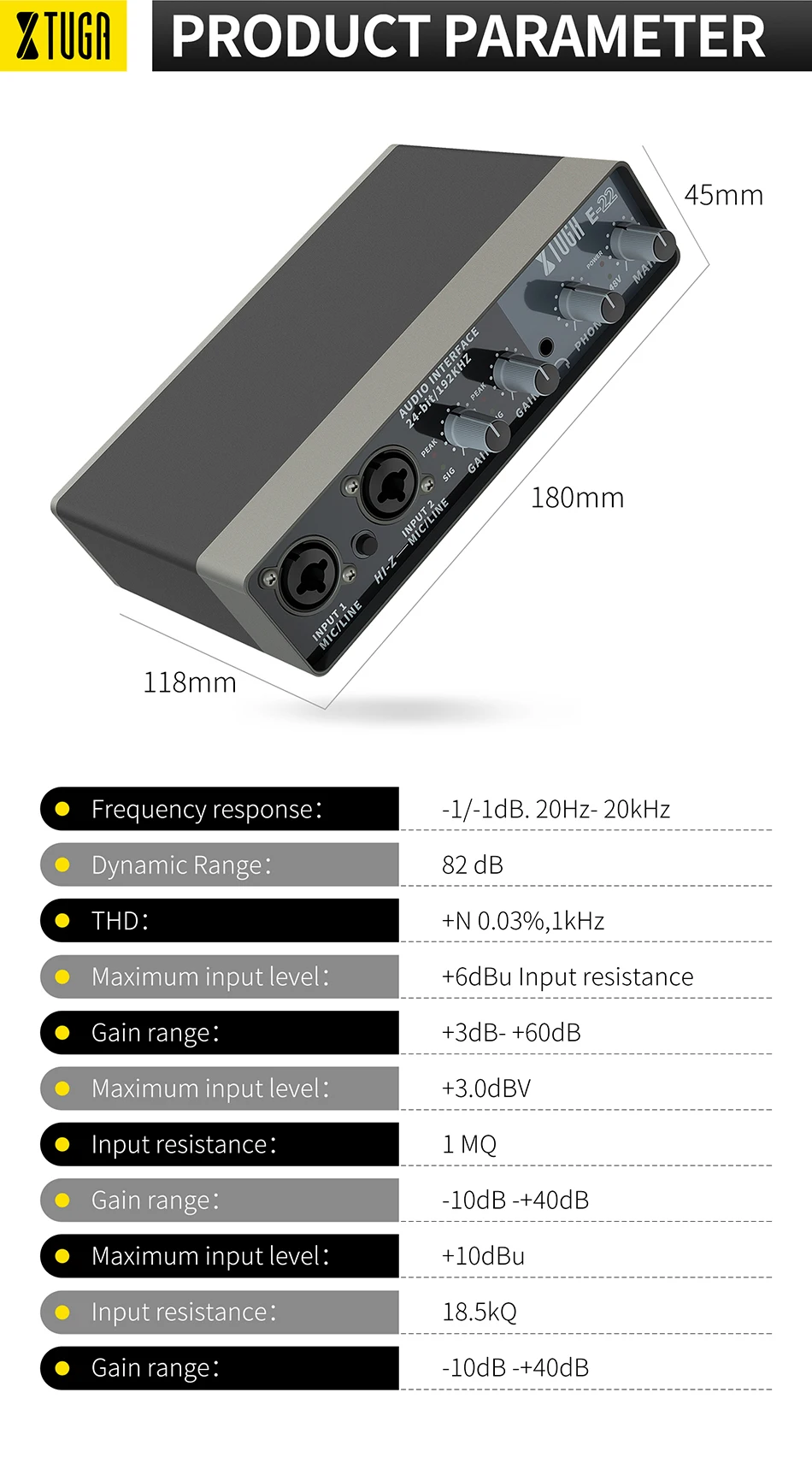 Usb Audio Interface Music External Condenser Microphone Recording Sound Card For Pc Recorder Computer Studio Live