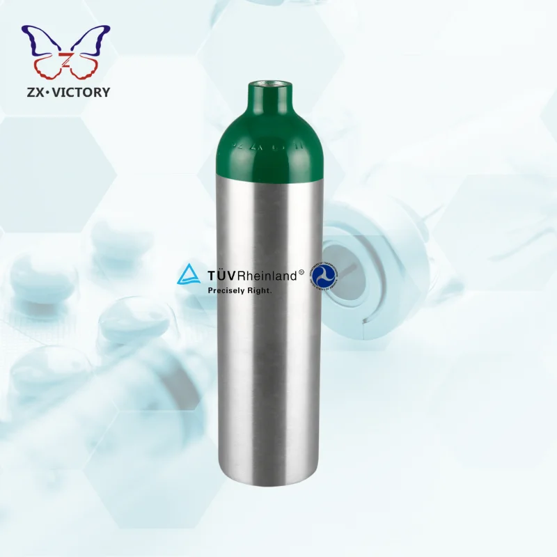 ZX 2216psi Pressure MD ME ML6 M6 M22 M60 M90 DOT-3AL 1.5L Medical oxygenTank Bottle DOT Aluminum High Aluminium