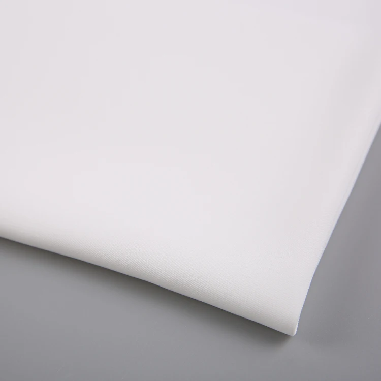 Newest design 100 polyester plain dyed wool lace white Arab robe fabric