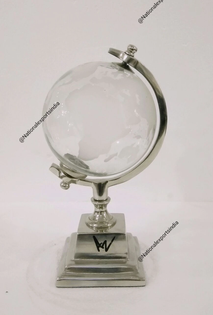 HCNT Globe Education Supplies Globe Floating Teaching Resources Levitation 8 Inch White Light Blue Power Geography Rotating Type