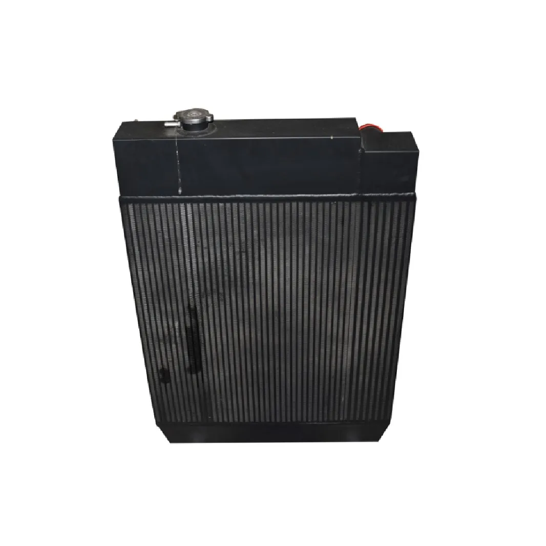 OEM hydraulic oil cooler with 24v fan