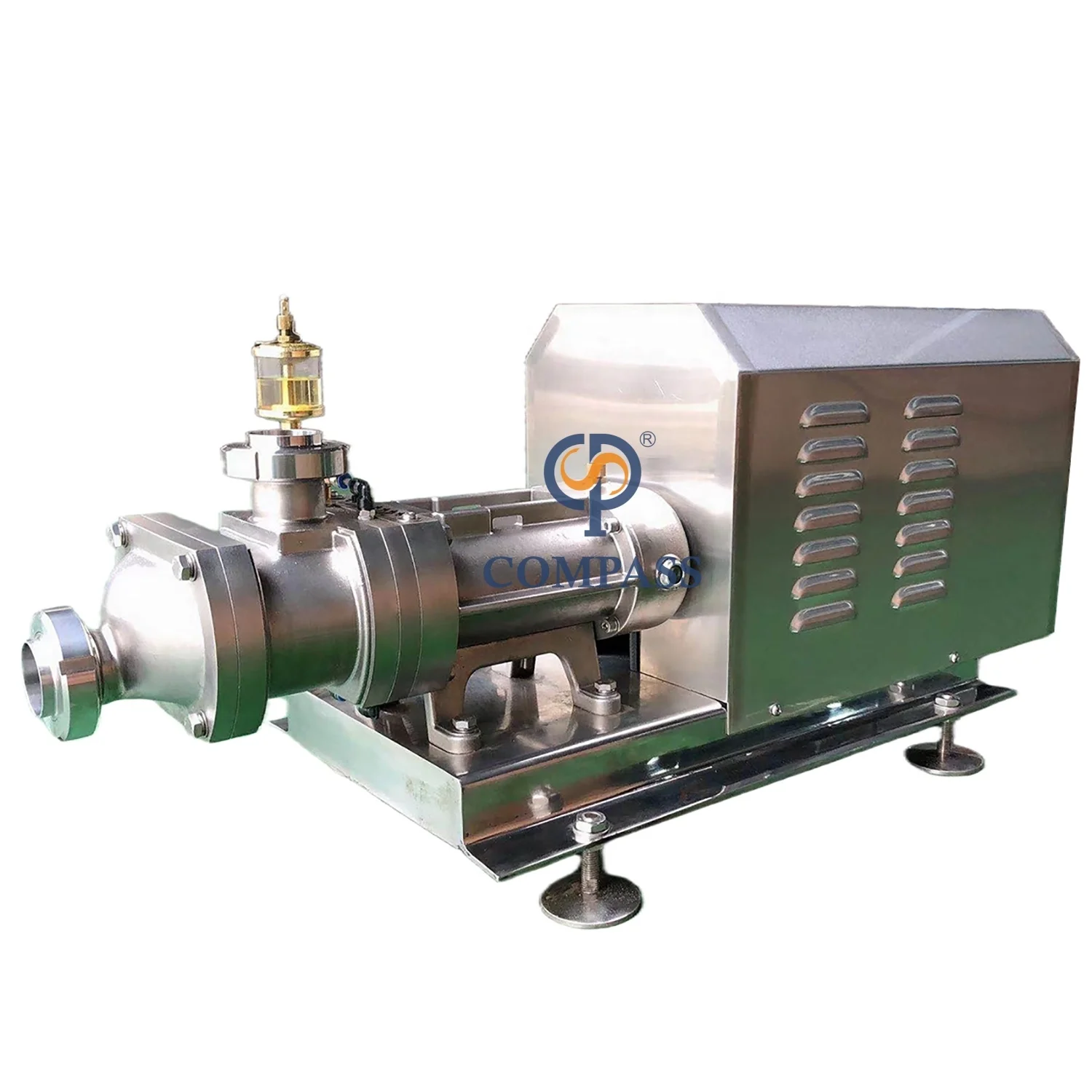 4HP 3KW XSPXP-90 санитарная нержавеющая сталь SS304 эффективный двухвинтовой параллельный насос с FKM статором и электрическим электродвигателем ABB