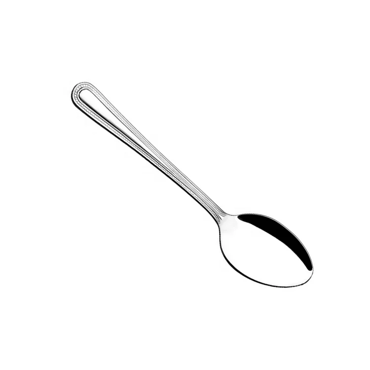 
H006-3 Factory directly supply stock Stainless steel Tea Spoon with Logo dozen Packaging 