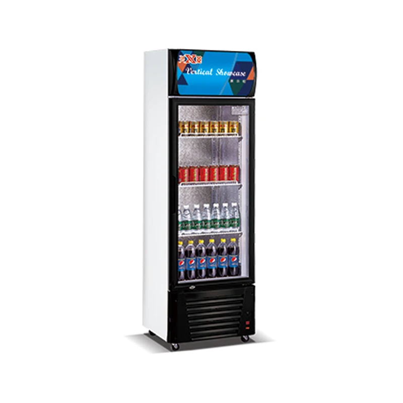 Commercial Vertical Cooler Supermarket Fresh-keeping Refrigerator with Double Opening for Liquor Beverages Chiller Climate