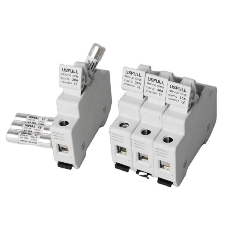  PV Solar 1A 3A 5A 15A 32A 1000V 10X38MM керамический держатель предохранителя постоянного тока блок предохранителей с