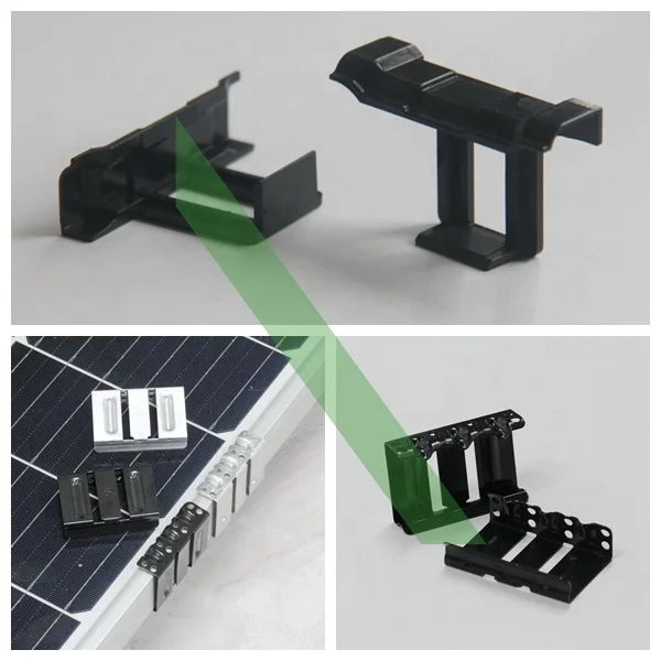 30 мм 35 40 45 PV модуль Солнечная Панель Пластиковая направляющая зажим ABS Солнцезащитная дренажная вода зажимы