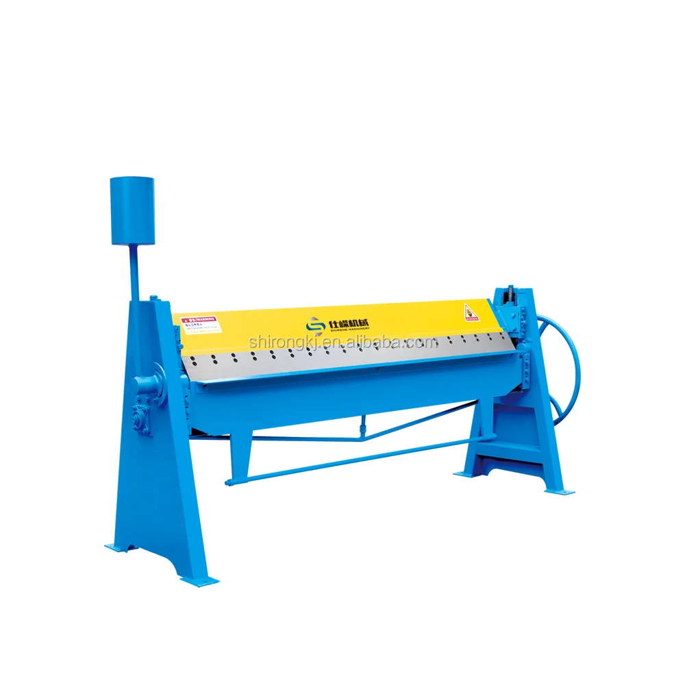 
factory 1.5mm 2500mm pneumatic metal sheet bender / air duct folding equipment manual steel folding machine 