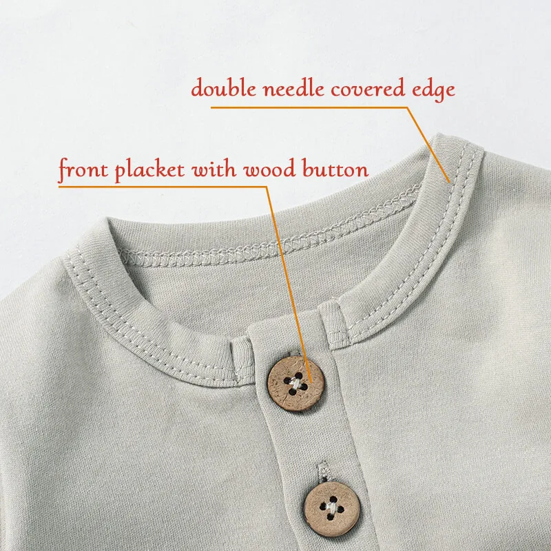 Naturally Soft Organic Cotton Baby Jumpsuit Baby Rompers for 0-12 Months