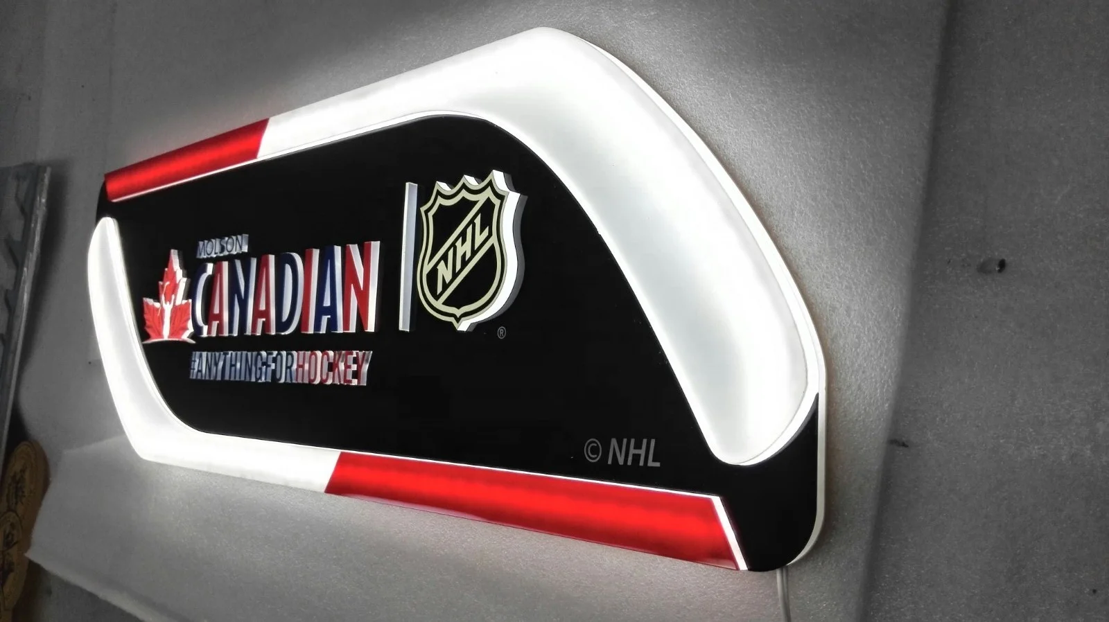 Подсветка NHL знаки хоккейной клюшки светодиодный логотип команды NFL неоновый свет светодиод