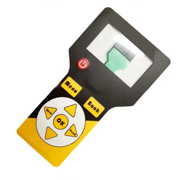 Silk printing screen graphic overlay control front Lexan panel of membrane switches