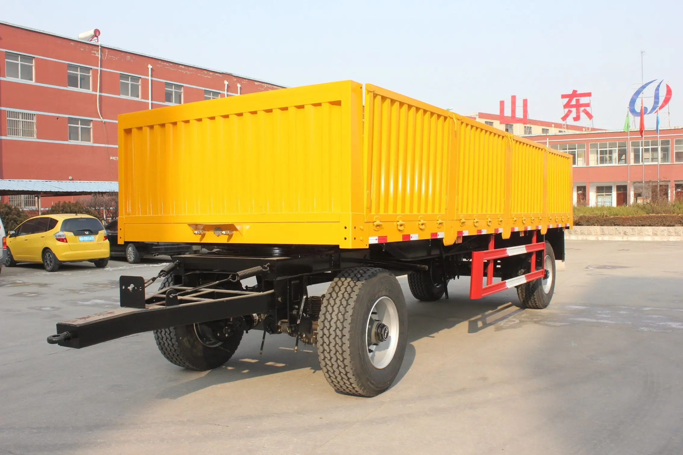 High quality tipper/dump trailer with draw bar farm tractor full trailer