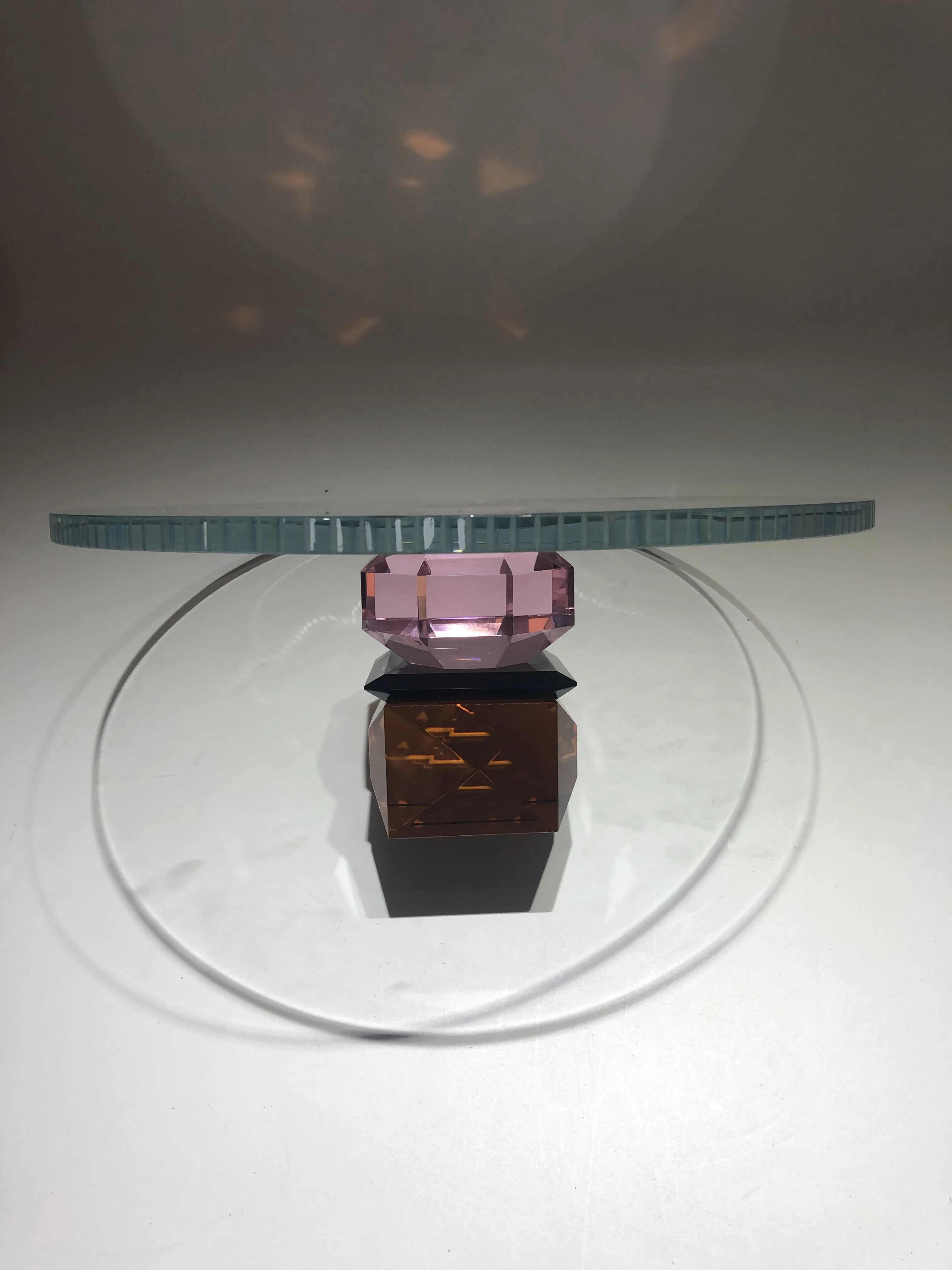 Luxury Creative Home Decor Modern Tabletop Wedding Crystal Cake Stand Cake Plate Dessert Display Stand