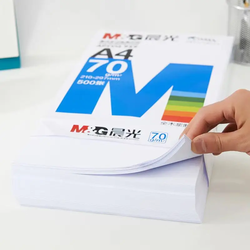 M & G A4 бумага премиум качества 70gsm бумажная для черновика двойной белый принтер офисная копировальная оптом