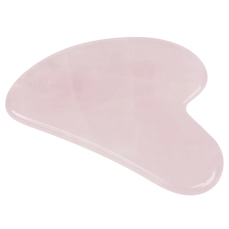 Top Selling Raw Rose Quartz Massage Guasha Plate Facial Tool Natural Jade Massager Board