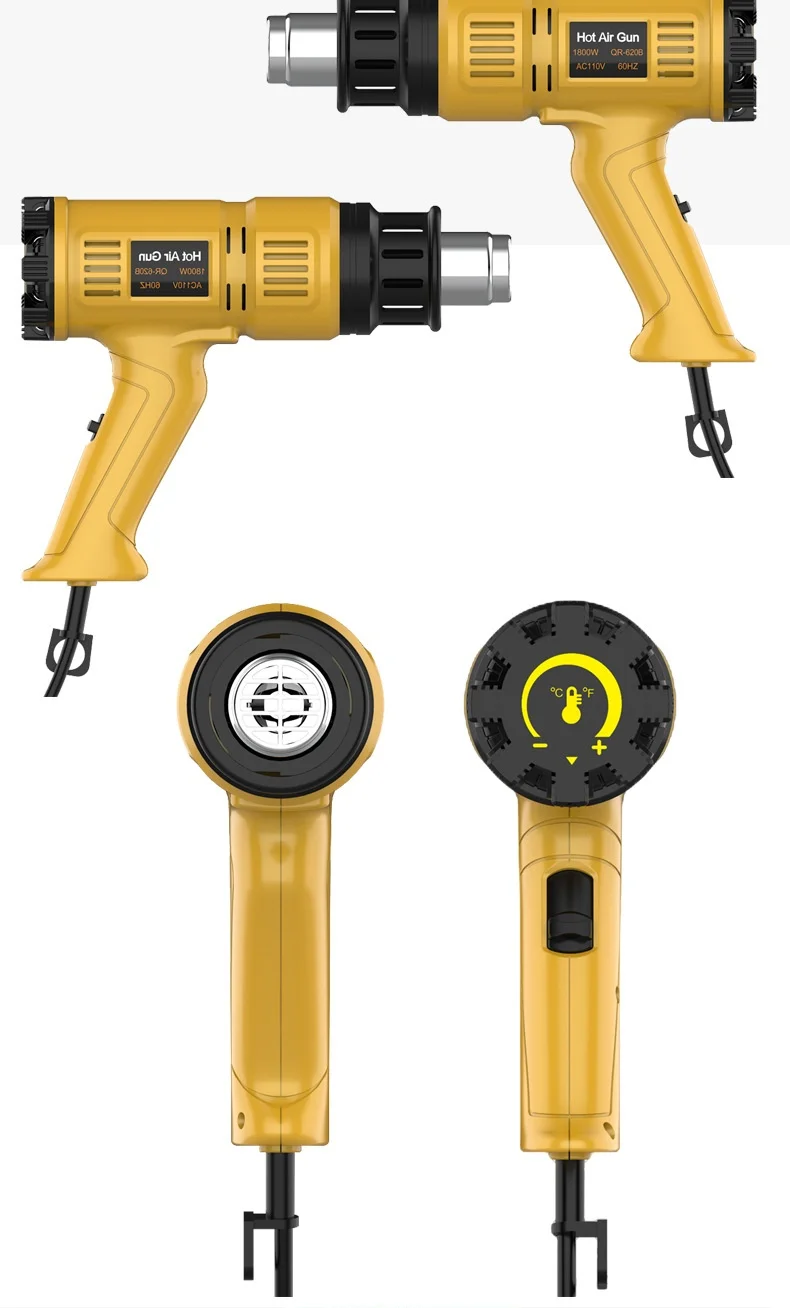 Wireless Heatgun Hot Air Blower Heat Gun Weld Phone Repair with Speed Adjusts Temperature Shrink Soldering