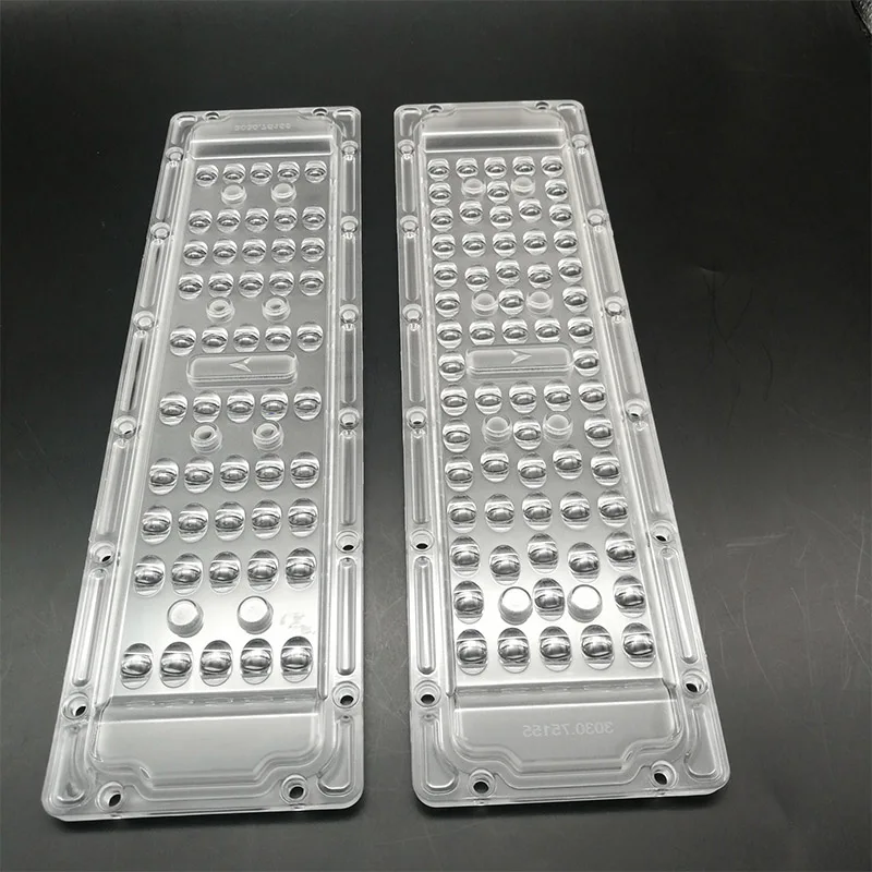 High Quality Asymmetrical LED Street light module LENS 50W Plastic Street light LED Lens