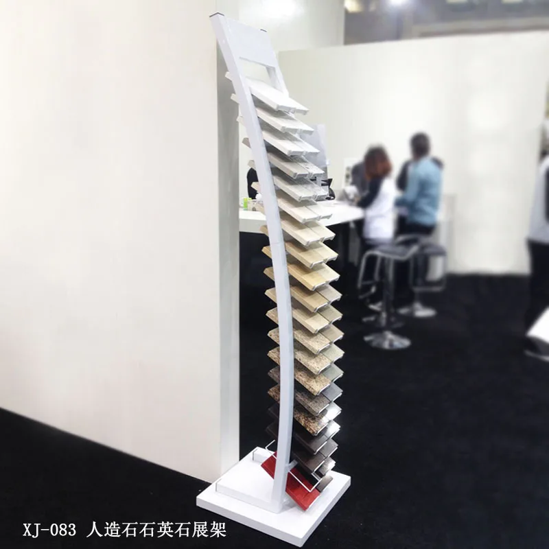 2020 Xiamen stone fair display rack waterfall tile granite sample display