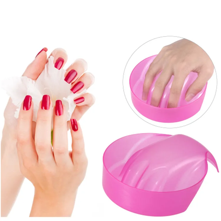 4 Colors Manicure foam hand bowl Beauty Salon Manicure Bowl Art Treatment Remove Manicure Tools Nail Soaker Bowl Plastic