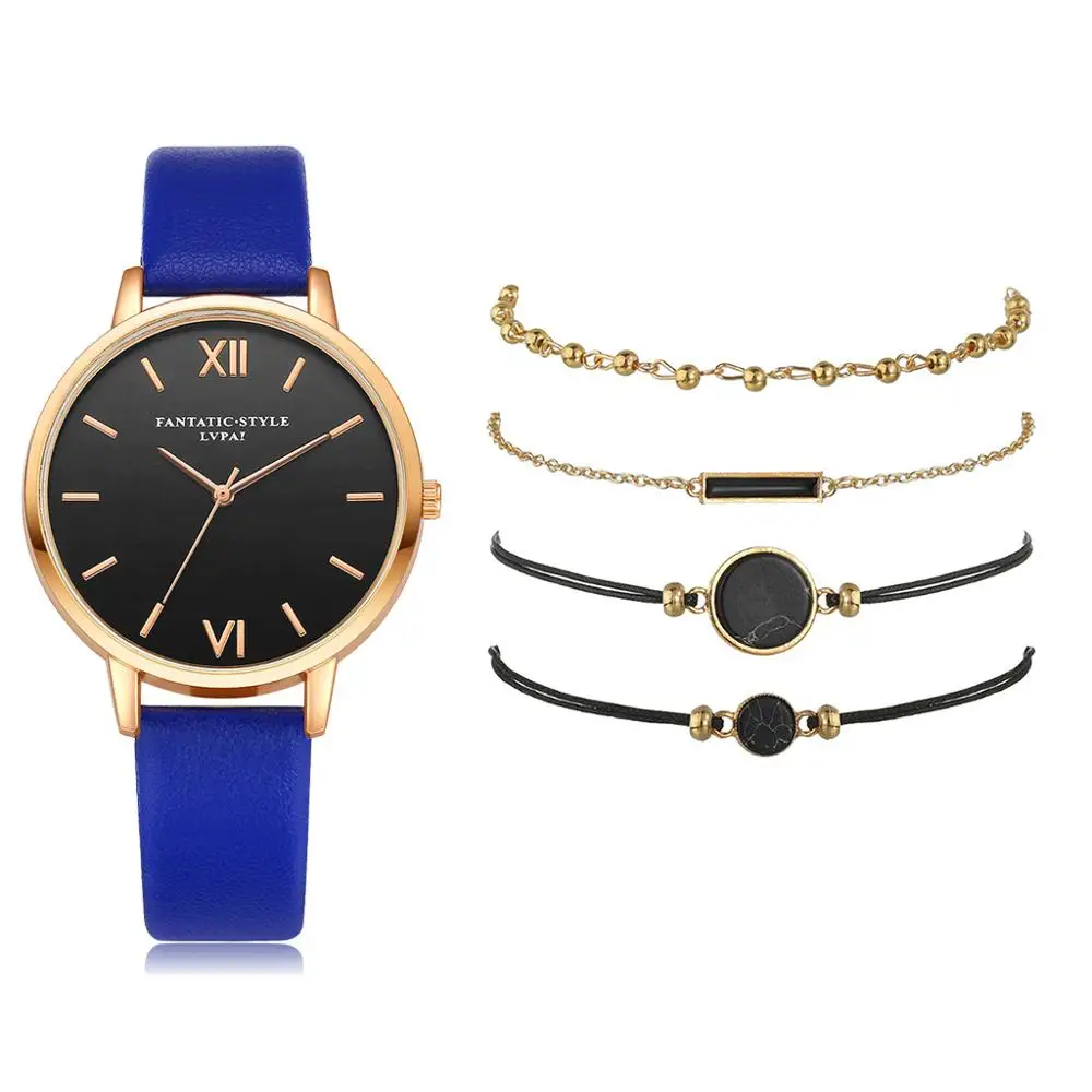 2020 New Variety Bracelet Set Simple Quartz Watch Fashion Watch Trend Ladies Watch Set Series