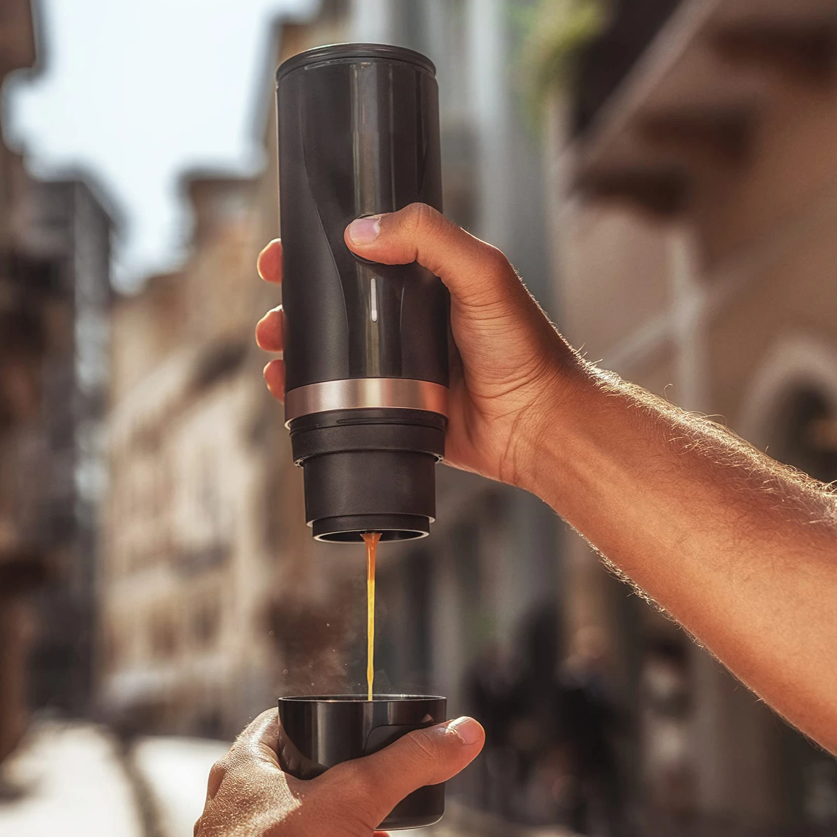 Outdoor Portable Use Coffee Maker Travel Small Size Espresso Coffee Pod Machine