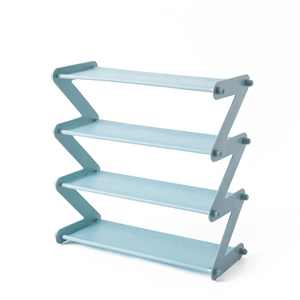 Household simple assembled Z-type shoe rack