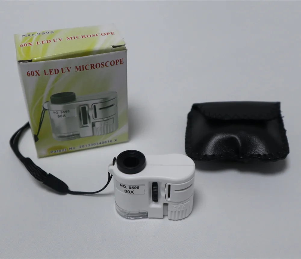 9595 high-power microscope antique jade jewelry identification 60x banknote inspection magnifying glass