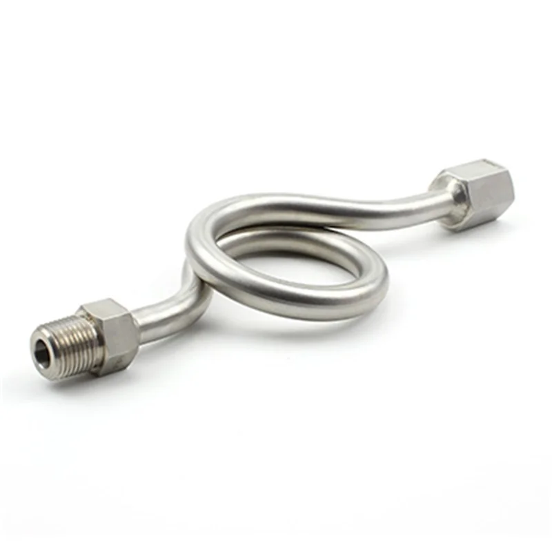 Hikelok 6000 высокого давления psi 1/4 '1/2' NPT BSP из нержавеющей стали сифоны для манометра