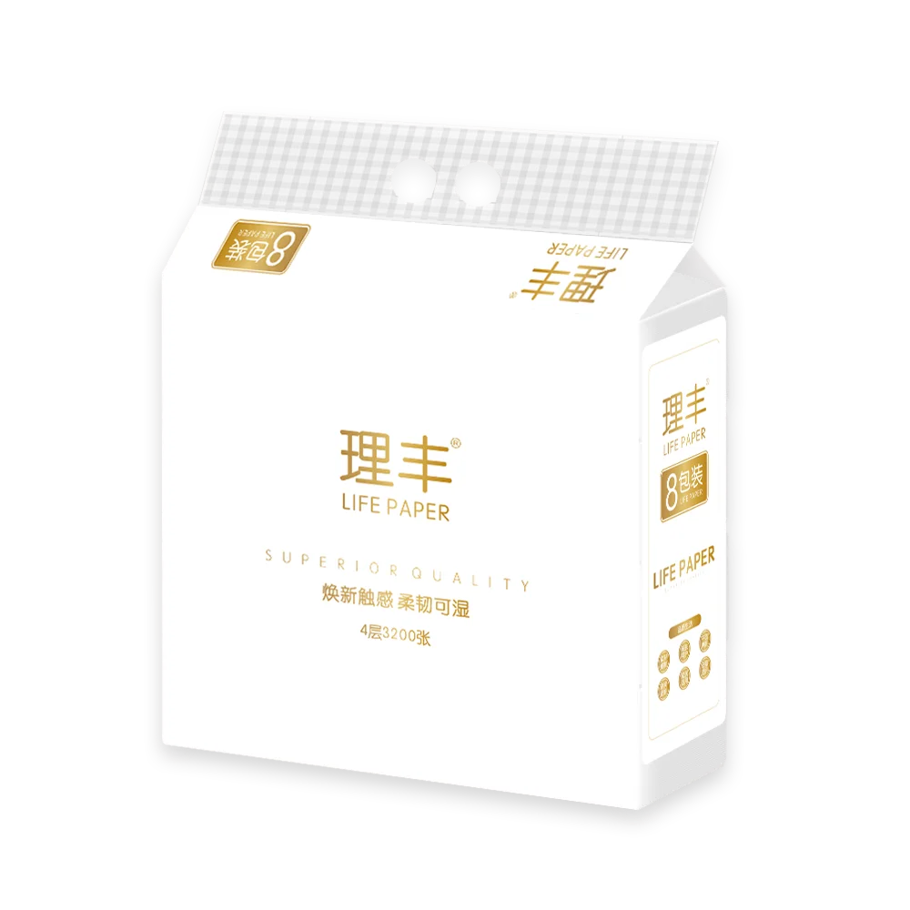 
New Design Paper Napkins Dinner Size Classic Virgin Wood Pulp White Facial Napkins Towel Style Tissue Bag 