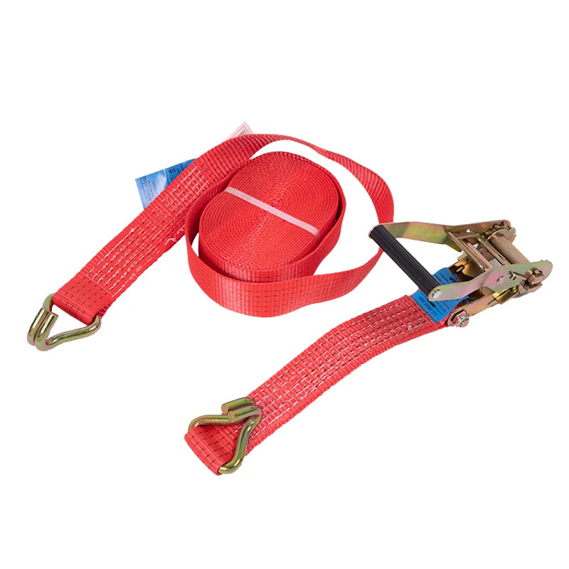 Hot Seller Heavy-Duty Ratchet Tie-Down Strap With J Hook Ratchet Straps Tie Down Kit Tie-Down Heavy Duty Ratchet Straps Double