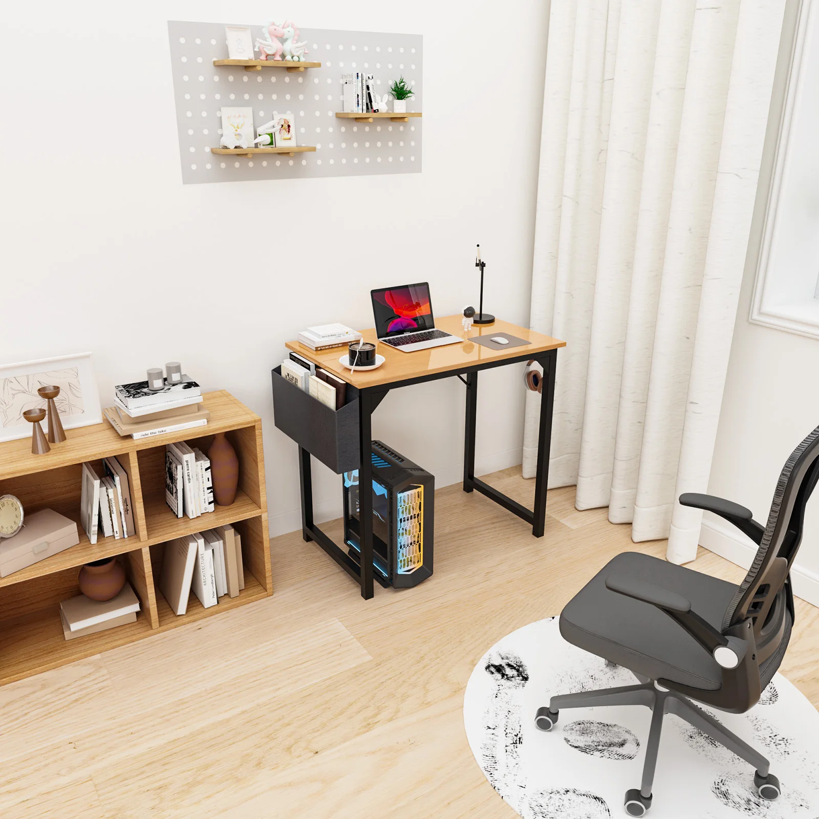 USA Warehouse Low Price Sales Game Computer Desk with Storage Home Office Modern Simple Style PC Table for Youth Student Adult