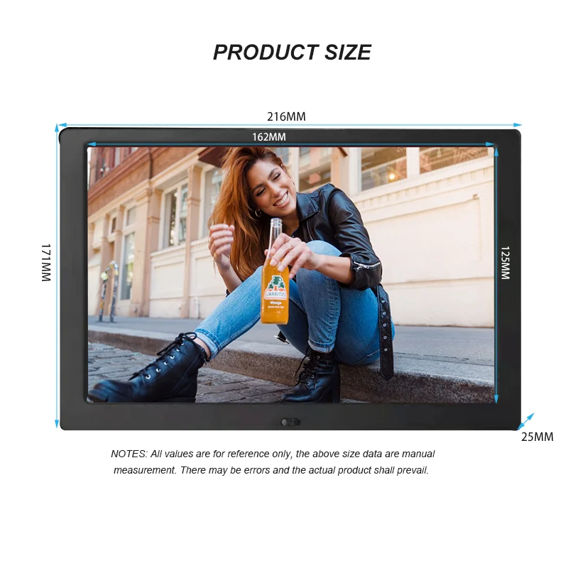 Top sale 10 inch picture digital photo frame With Alarm Clock Digital Calendar