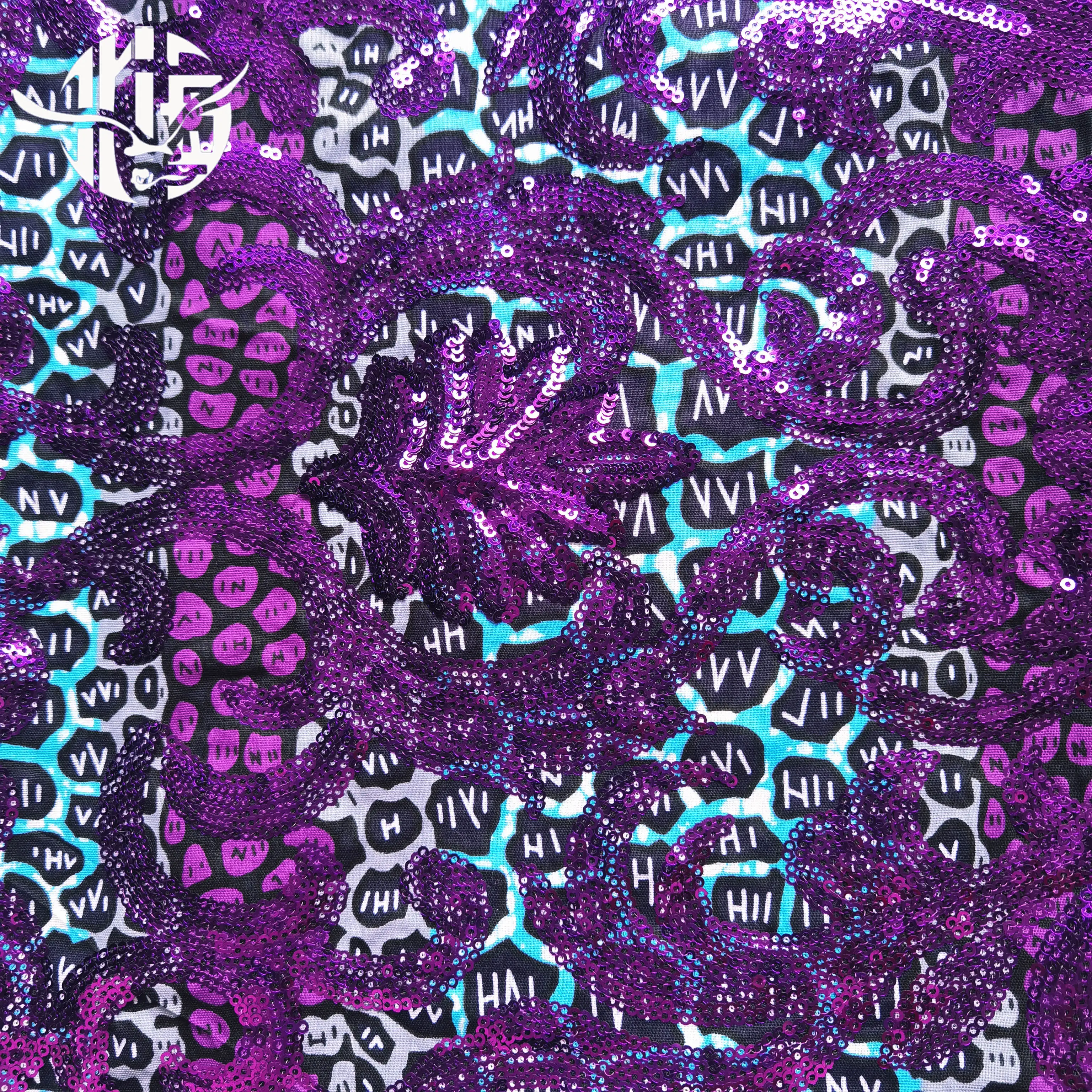 2020 популярный дизайн 100% хлопок Анкара Ангел блесток воск кружева печать хлопчатобумажная кружевная