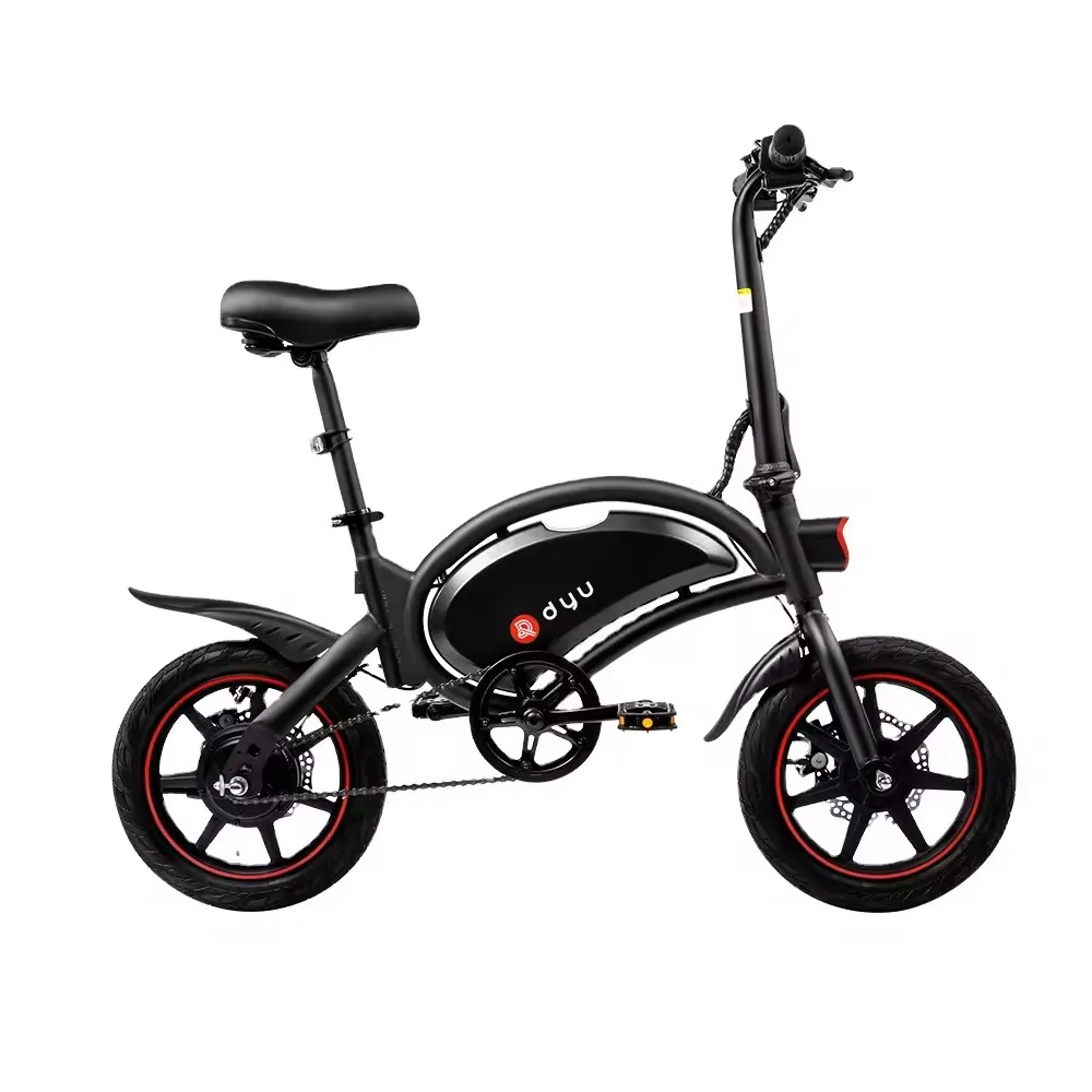 Free Shipping DYU D3F Electric City Bike 250w 36V 14 Inch Folding Electric Bicycle Adult 40KM Long Range Ebike US EU Warehouse