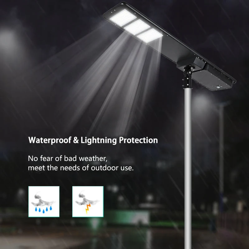 Hot selling Aluminum Outdoor Ip65 Waterproof 200watt 300watt 400watt Integrated All In One Solar Led Road Lamp