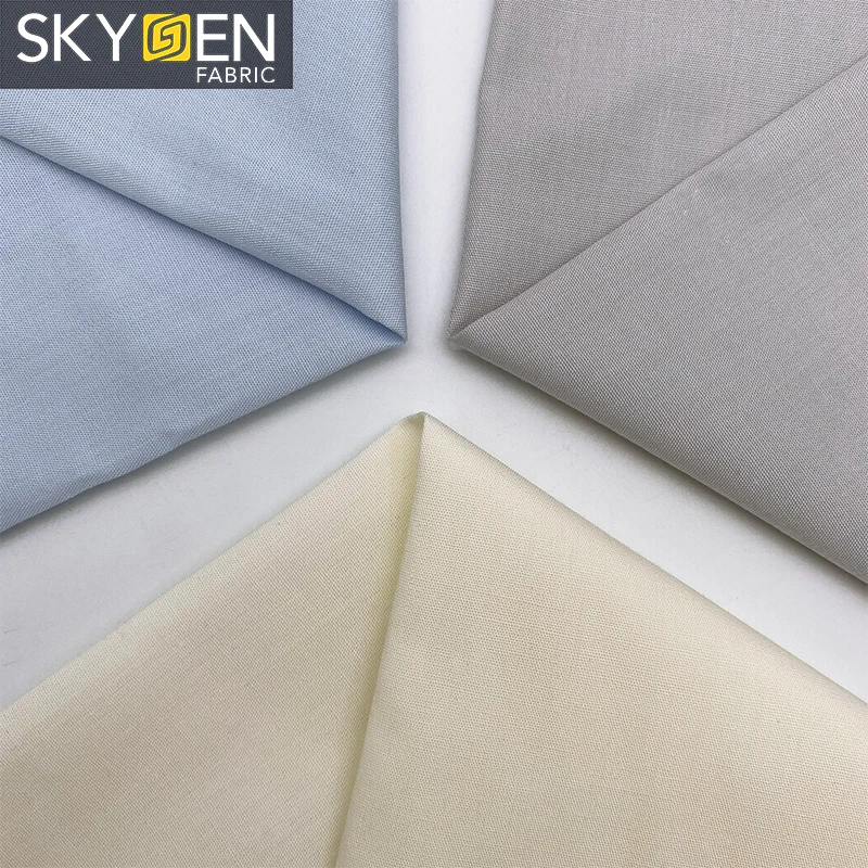 wholesale woven casual 60% Cotton 40% Polyester shirting seller TC CVC Poplin fabric