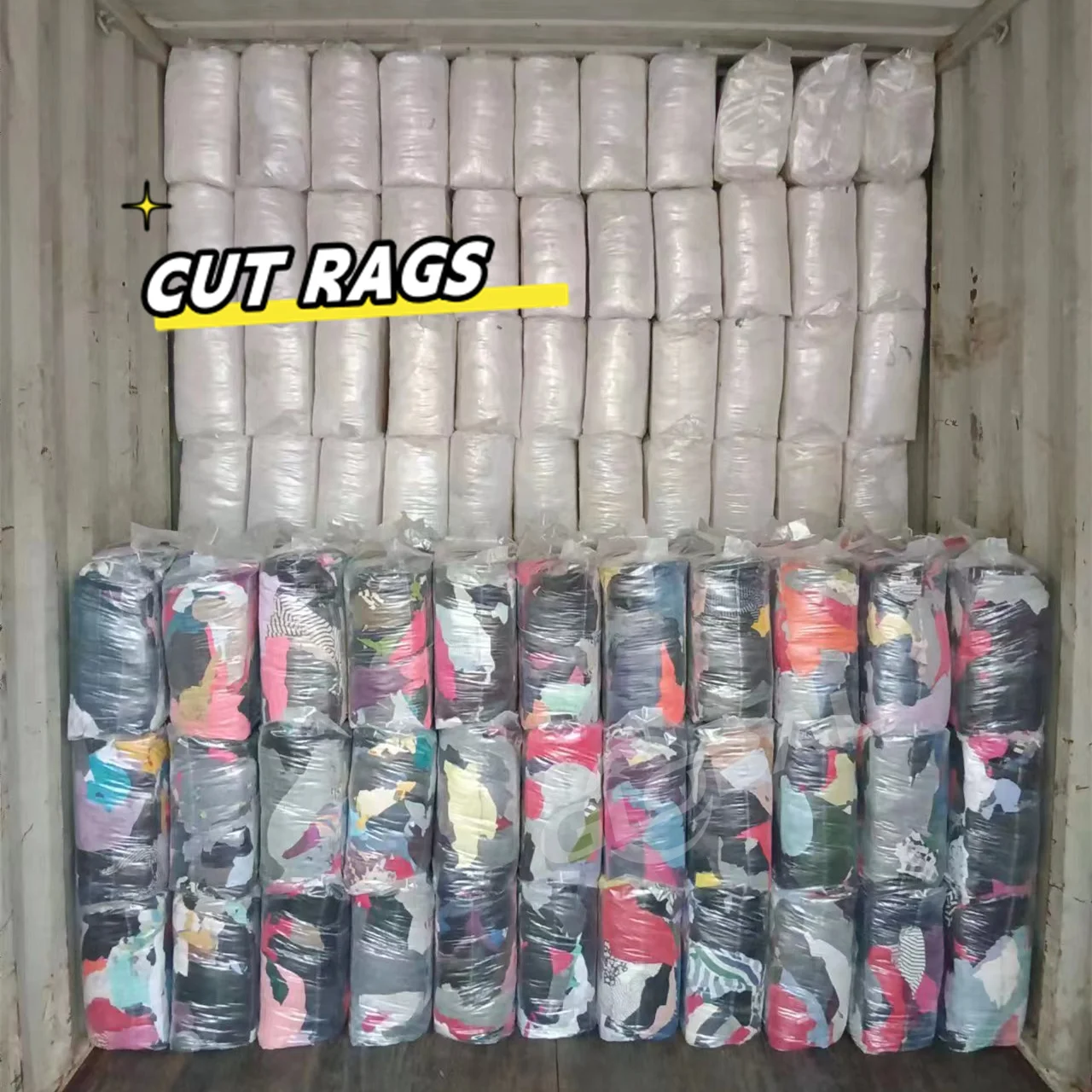 Recycled high quality Color Fleece Sweatshirt Rags export color mixed cotton scrap fabric waste rags