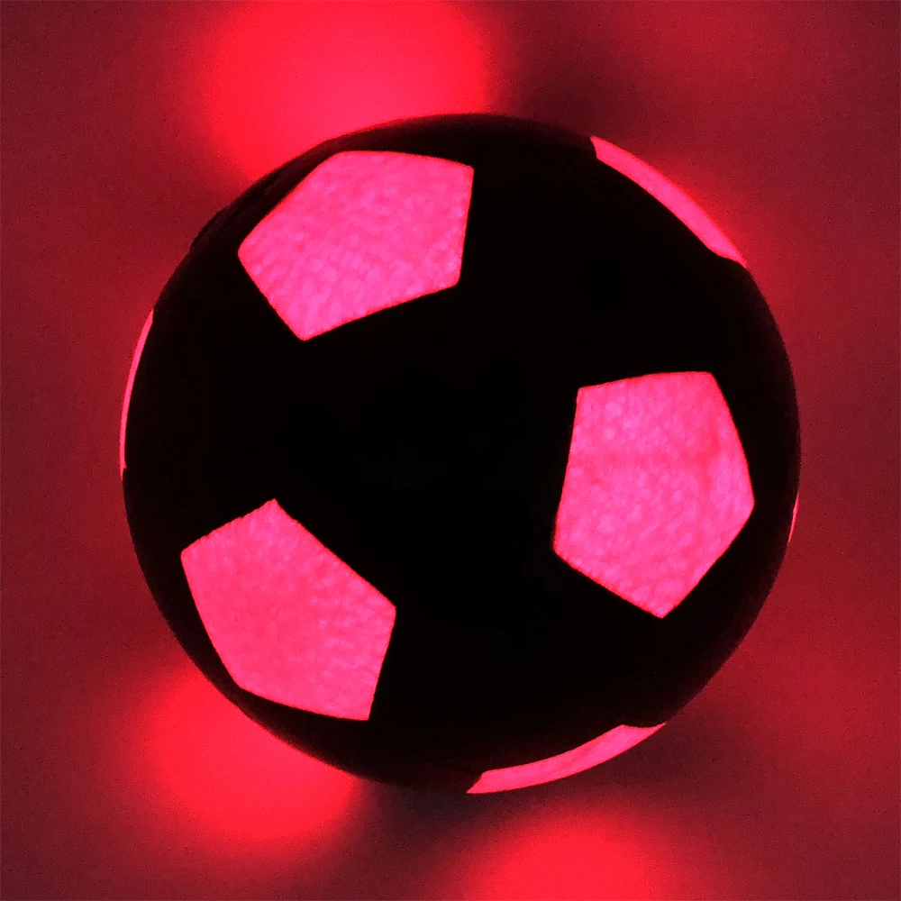 High quality Soccer Ball Blue LED Light Up Football Night Training Super Bright Glow Ball in night Luminous Football Outdoor