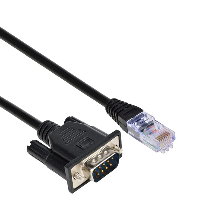 2021 Hot sales VGA Male Cable DB9 Pin RS232 to Rj45 8P8C Ethernet Extended Cable CE and RoHS Certification