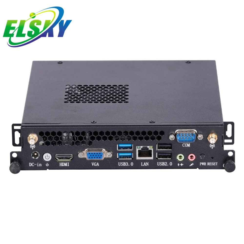 Elsky OPS PC with rs232 I3-4010U I5-4200U I7-4500U DDR3 RAM 128gb 256gb SSD WiFi for Interactive Whiteboard USB SATA LAN MSATA