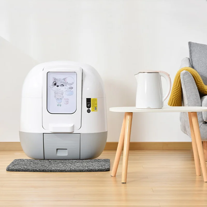 Intelligent Fully Enclosed Cat Toilet Electric Cleaner Automatic Odor Removal with Deodorant Self-Cleaning Cat Litter Box