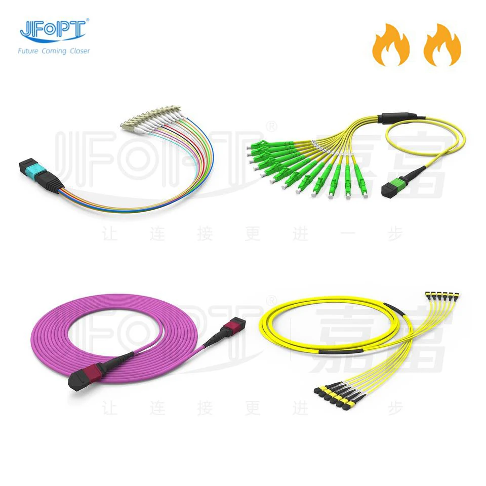 MPO MTP Fiber Optic Patch Cord Price Manufacturer 8 12 24 36 72 Core Single Mode Cable Supplier OM3 Fibre Jumper Leads Cables