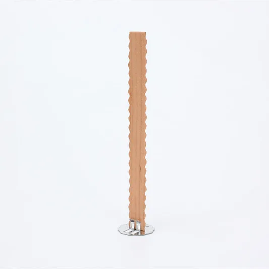 Environmental Diy Candle Wood Wick Metal Base Soy Wax Paraffin Custom Wooden Wax Wick Candle Wick Centering Device