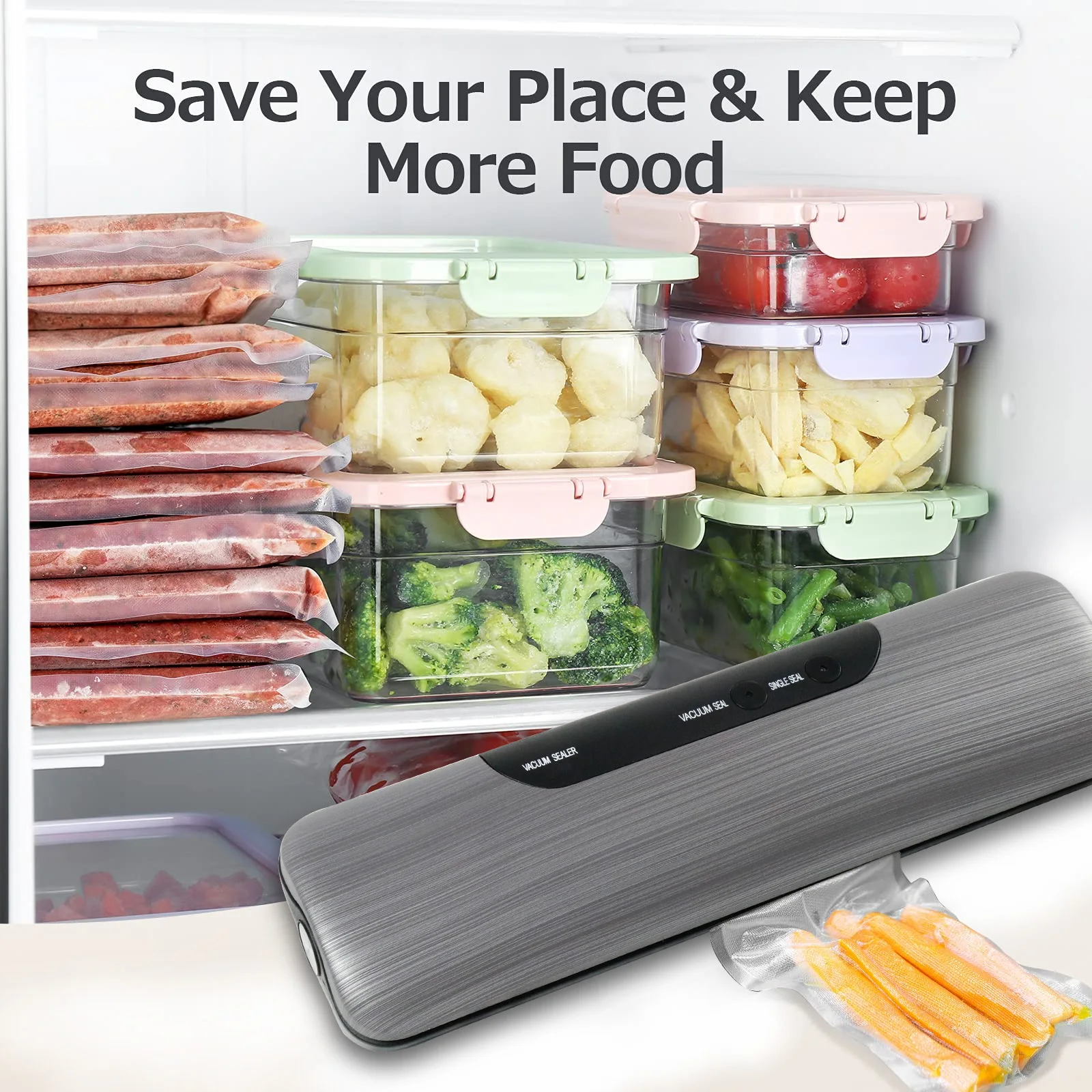 Hot Selling Small Vacuum Sealer Portable Versatile Electric Vacuum Food Sealer