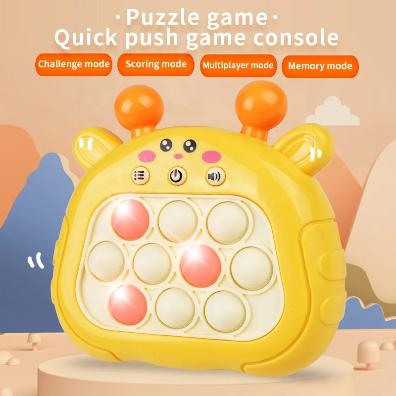 Multiple Modes Popping Game Fidget Toys for Kids Handheld Electronic Quick Push Toy Funny Pop It Game